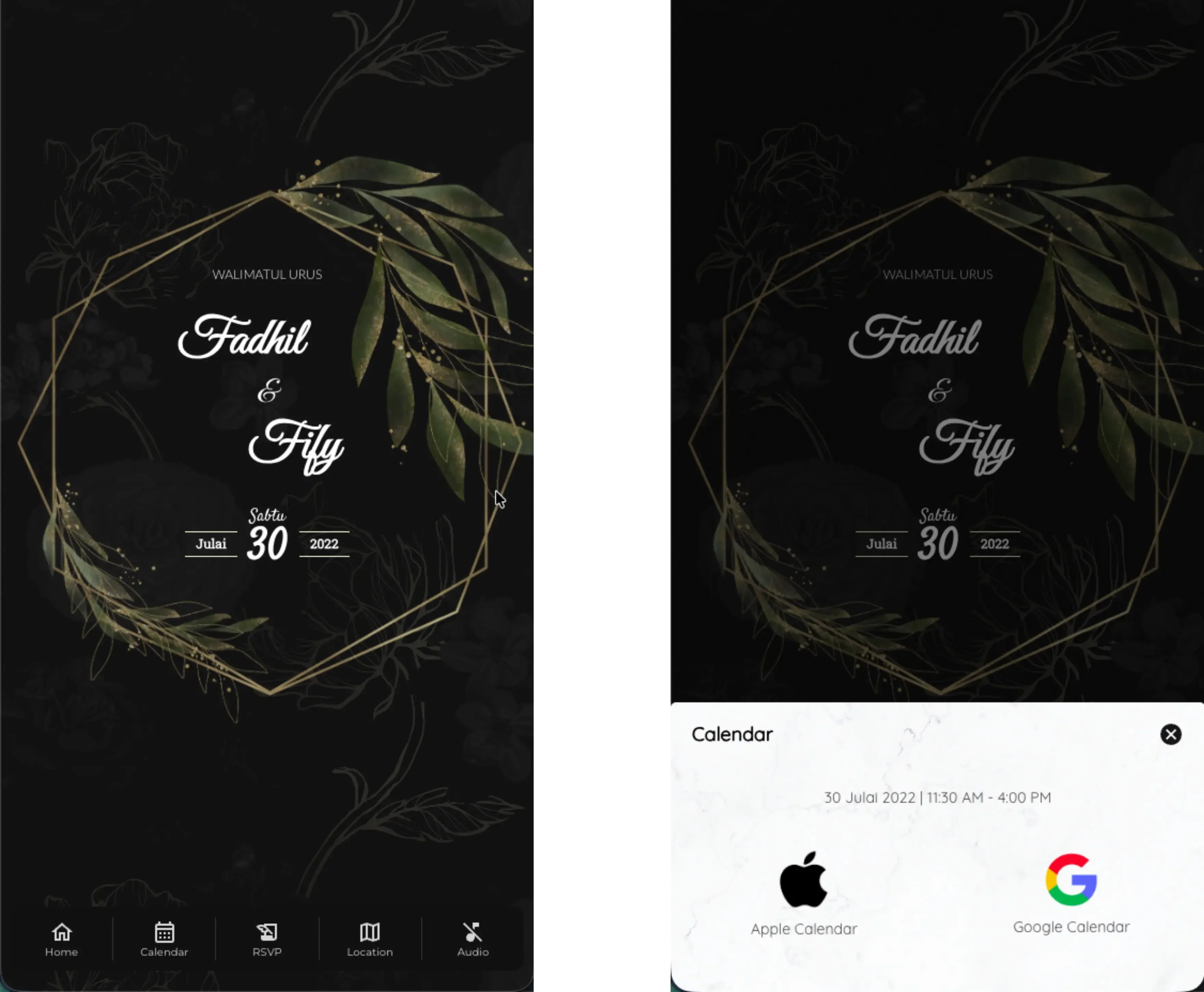 eWedding app screenshot 1